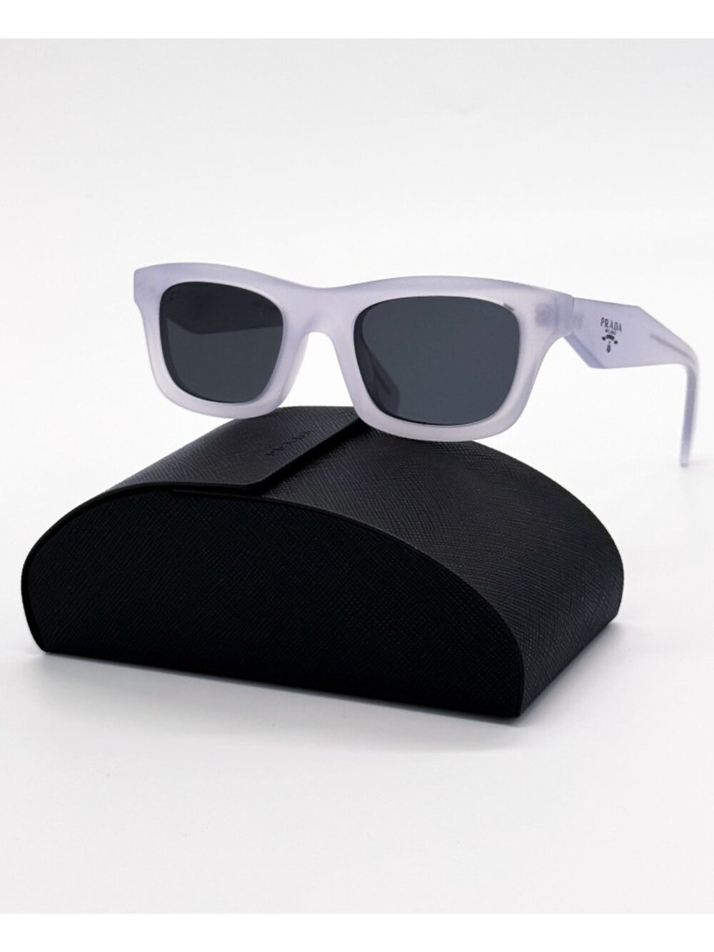 New Prada PRC06S Gray Silver Sunglasses PR C06S 22G08Z